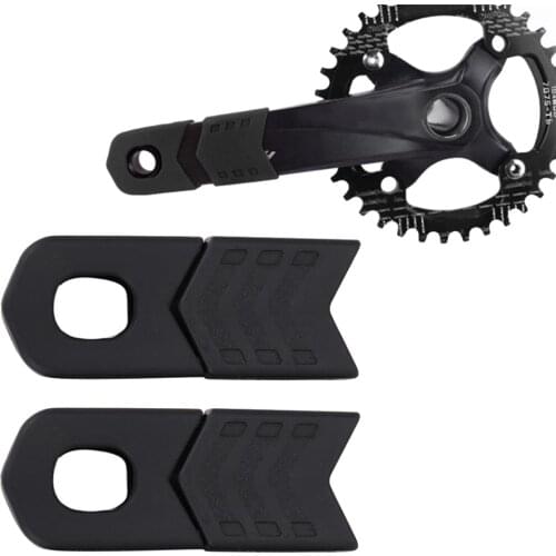 Universal Sleeve Bicycle Silicone Crank Arm Boots Protectors Cycling MTB Crank Protective Sleeve Cover Crankset Protection