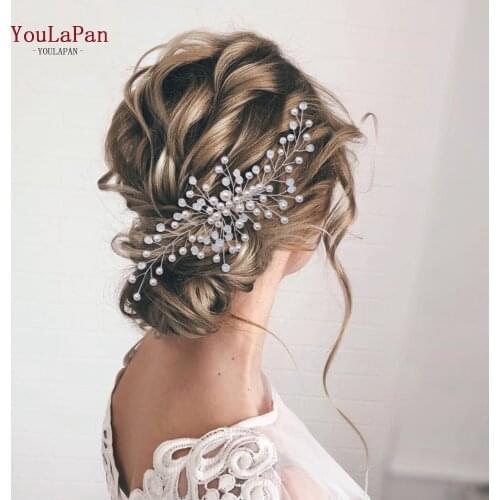 YouLaPan HP341 Vintage Bridal Hair Comb Bridal Headpiece Crystal Bridal Hair Pins Wedding Hair Piece Pearl Wedding Hair Clip