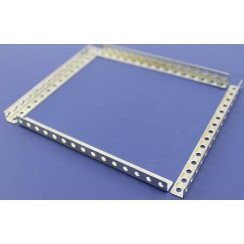 10pc/Lot DIY Metal Zinc Coating Angle Steel for Model Connect Rail for Model Repair Plate Connector Corner Angle Bracket 0.5mm