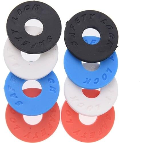 2Pcs Guitar Strap Block Rubber Safety Lock Washer Acoustic Electric Guitar Bass Ukulele Accessories