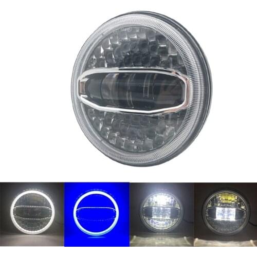 7 INCH LED Motorcycle Headlight moto Black with angle eye for Touring Ultra Classic Electra Street Glide Road King Y amaha