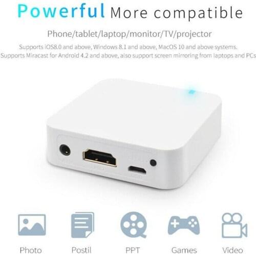White Car WiFi Display Miracast Box Mirror Link Adapter for Airplay DLNA Android iOS