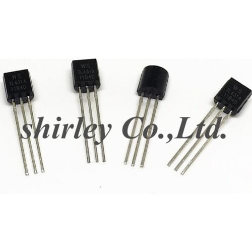 Free shiiping 1000PCS TL431 TO92 WS TL431A TO-92 431 100% new Voltage Regulators/Stabilizers