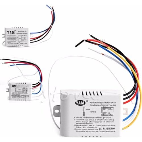 1/2/3 Channel Lumiere Telecommande sans fil commutateur Recepteur Transmetteur 2 L15
