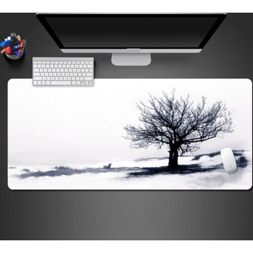 Art Black And White Creative Tree Mouse Pad Good Quality Mousepad Game Players Mat To Gaming Art Mouse Pad Rubber Desk Mats