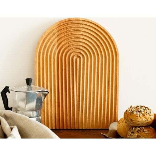 Wooden Chopping Block Baking Cutting Board Pizza Bread Sushi Pastry Plate Cheese Cake Serving Tray Kitchen Restaurant Supplies