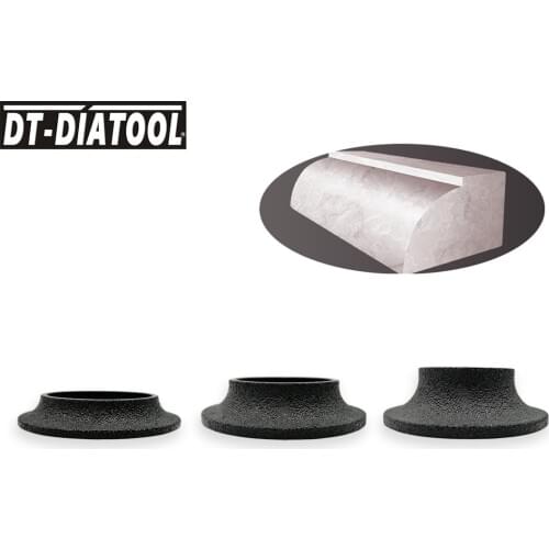 DT-DIATOOL 1pc 75mm Bore 22.23mm Diamond Grinding Wheel Demi-bullnose Edge Profile Wheel For Marble Granite Stone Grinding Disc