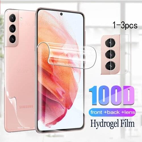 Hydrogel Film For Samsung s21 5g Screen Protector For samsung galaxy s21 s 21 21s Back Film galaaxys21 Camera Phone Protective F