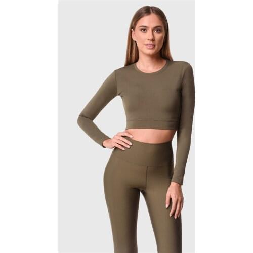 Superstacy Crop Top Khaki
