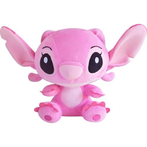 Disney Genuine 35CM lilo and Stitch Plush Doll Pink Stitch Cartoon Movie Doll High Quality Super Soft Toy Girl Birthday Gift