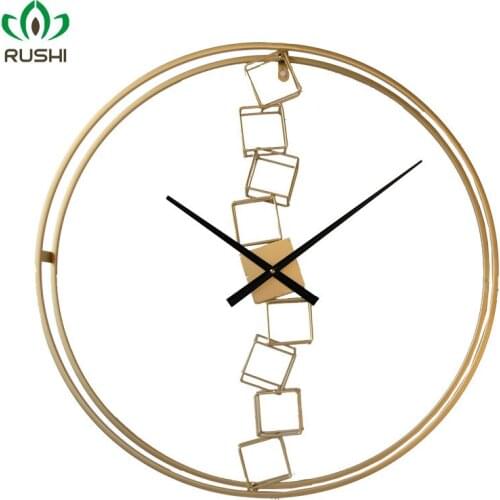 Fashion Simple Decoration Clock Home Living Room Wall Clock Creative Nordic Style Light Luxury Metal Decorative Wall Clock