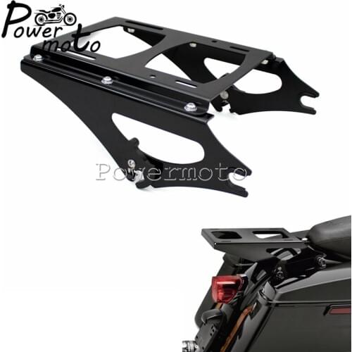 Motorcycle Black Detachable 2 Up Tour Pak Mounting Luggage Rack For Harley Touring FLHR FLHRC FLHT FLHX FLTR FLTRX 2009-2013