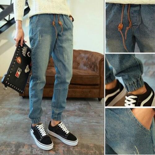 2020 Spring Summer New Style Foot Pants Beam Leg Jeans Men Loose-Fit Harem Skinny Pants Fashion