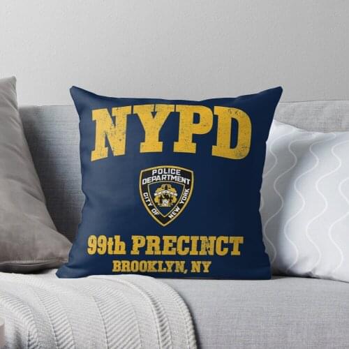 99th Precinct - Brooklyn NY Throw Pillow Cushion Cover Polyester Throw Pillows Case On Sofa Home Car Seat Decor