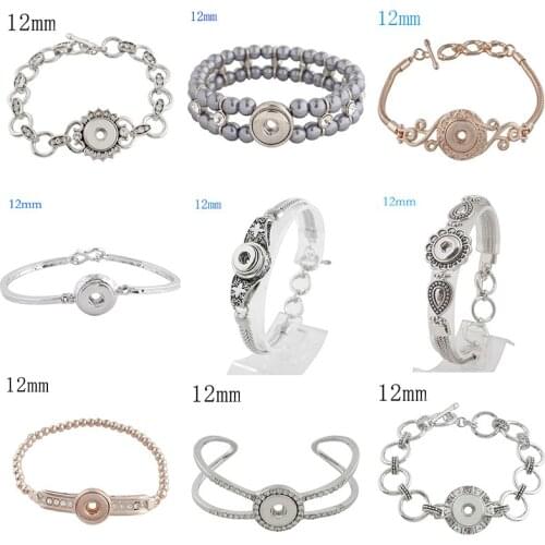 New Fashion 12mm Snap Button Bracelet DIY Jewelry KD3221