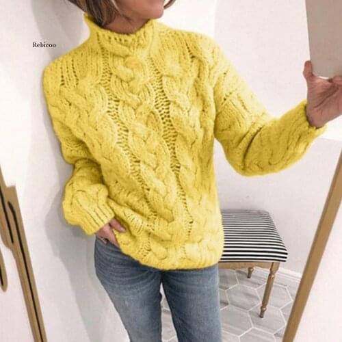 Slim Sweater Tops Women Plus Size 3Xl 5 Color Pull Femme Women Turtleneck Wool Pullover Sweater Fashion Long Sleeve Knitted