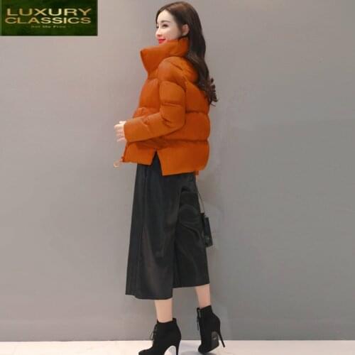 Parkas Thick Down Cotton 2021 Winter Jacket Women Short Slim Fit Clothes Korean Fashion Ladies Coat Chaqueta Mujer LWL772
