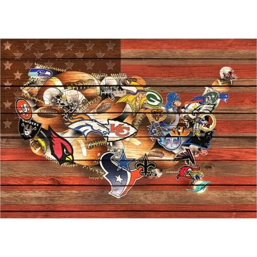 Full Square Diamond Painting USA Club Badge Map 5D DIY Diamond Embroidery Sale Landscape Mosaic Picture Of Rhinestone Home Decor