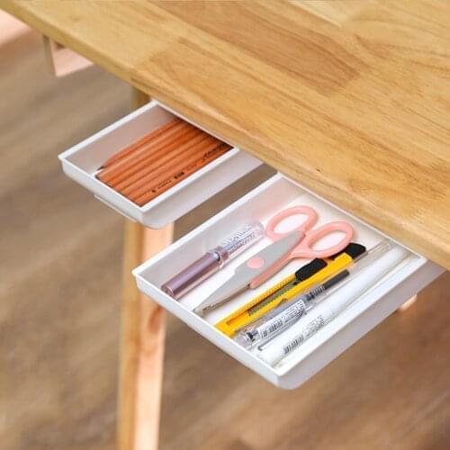 Simple Desk Table Pull-Out Drawer Type Basket Spacer Rack Household nNon Perforated Storage Box Accessories