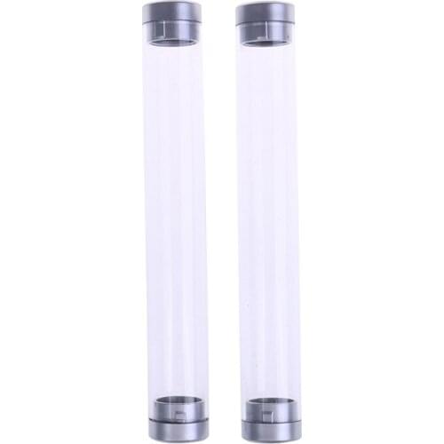 1pcs Transparent Cylinder Case Pen Storage Box Stationery Organizer School Office Suply