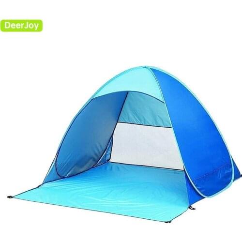 Pop Up Beach Tent UPF 50+ UV Sun Protection Beach Shade Beach Tent Pop Up for Kids & Adults 2 Person Sun Shelter with Carry Bag