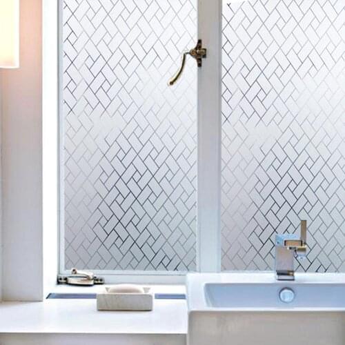 3D Static Glass Wall Sticker Self-adhesive Door Window Film Sunscreen Home Decoration Cellophane Frosted Balcony Sunscreen Film