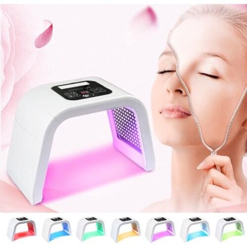 LED Folding Spectrometer 4 Color 7 Color Photon Skin Rejuvenation Apparatus Facial Firming Whitening Acne Treatment Instrument