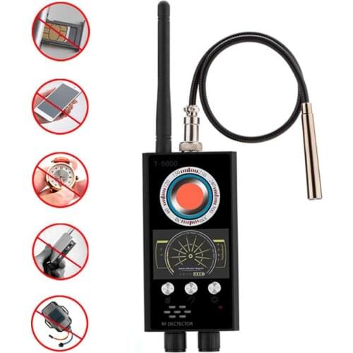 T9000 anti spy radio frequency signal detector GSM wireless phone tracker private security camera hidden camera scanner