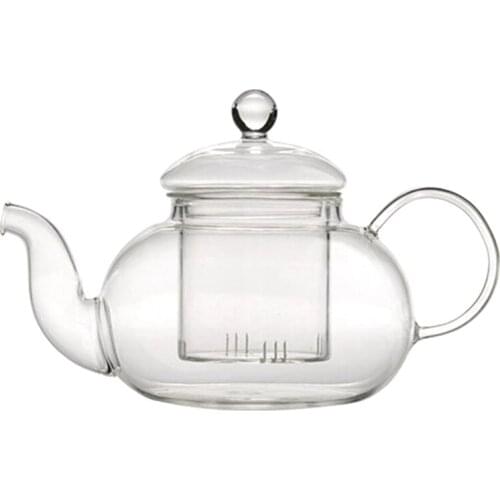 Heat-Resistant Glass Teapot Filter Kung Fu Tea Set Six-Person Pot Borosilicate Pot 600Ml