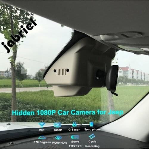 Jabriel WIFI Hidden Car Camera 1080P dash cam car dvr for jeep Renegade Compass Wrangler jk tj Grand Cherokee wj wk zj Patriot