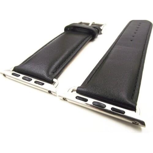 1PCS High quality 42MM genuine leather watch band (for 42mm apple watch including 1pair buckle) iwatch strap- A88