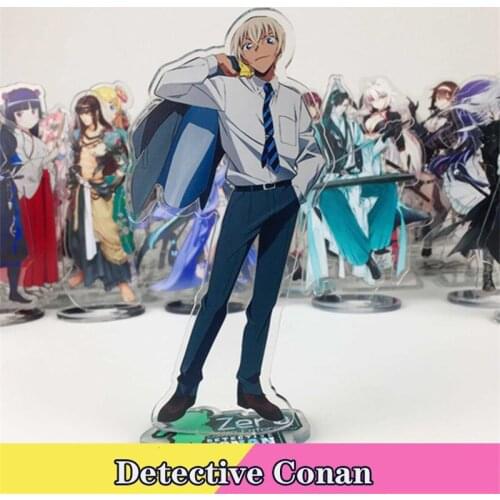 Japan Anime Detective Conan Conan Edogawa Stand Figure Cosplay Acrylic Desk Decor Model Plate HD Display Boy Girls Xmas Toy Gift