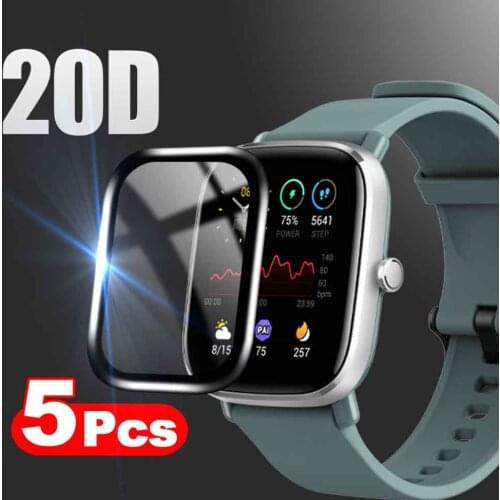 20D Curved Edge Full Coverage Soft Protective Film Cover For Amazfit GTS / GTS 2 / GTS 2 Mini Watch Screen Protector (Not Glass