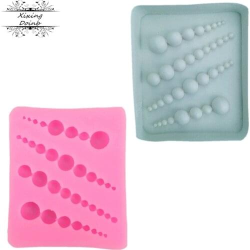 Pearl shaped cake rim silicone mold kitchen baking mold fudge chocolate mold cake decoration tool