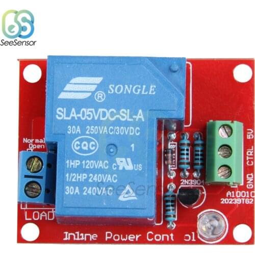5V 30A AC250V 1-Channel Relay Module SLA-05VDC-SL-A H/L Level Triger for Arduino Mega 2560 AVR PIC DSP ARM