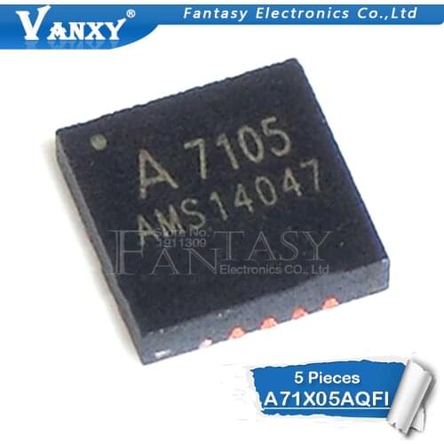 5pcs A71X05AQFI QFN20 A71X05AQFI-Q QFN A7105 QFN-20 7105 SMD