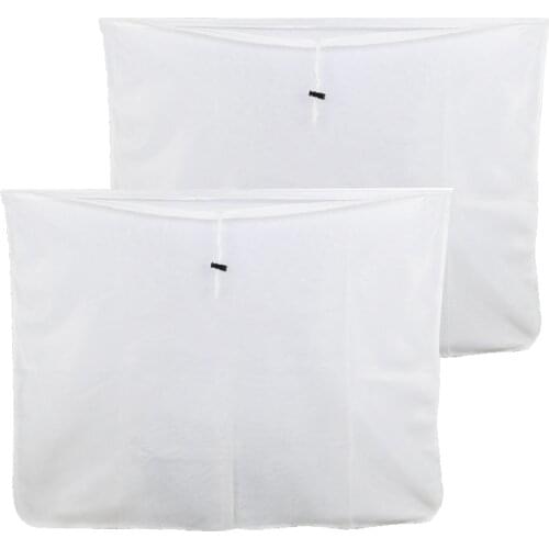 Brew Bag 2Pcs 26x22Inch Reusable Fine Mesh Bag for Fruit Cider Apple Grape Wine Press Drawstring Straining Brew in A Bag