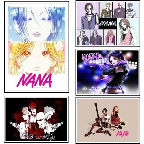 Anime NANA Whitepaper Poster Home Decal Art Painting Funny Wall Sticker for Coffee House Bar