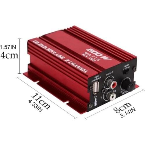 50LC Car 12Vmini Power Amplifier Motorcycle Car Home Power Amplifier