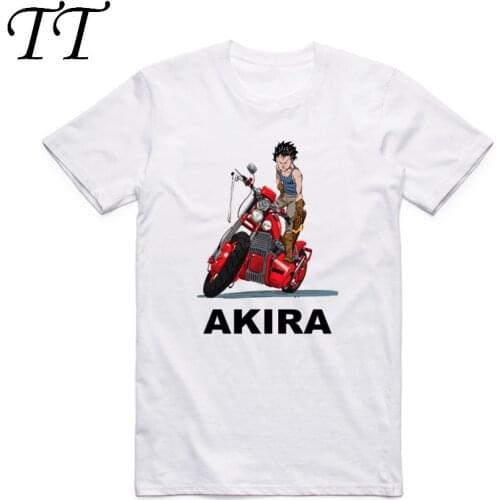 Asian Size Printing Shotaro Kaneda T-shirt O-Neck Short Sleeves Akira Cult 1988 Japanese Animated Sci Fi Film T-shirt HCP4139