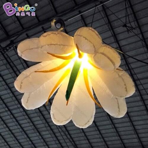Free shipping LED lighting 1.5m giant inflatable flower decoration for wedding party hanging lily models toys balloon for sale