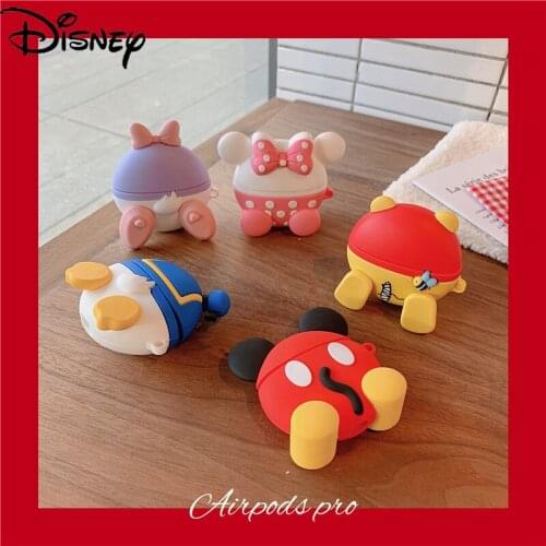 Disney cartoon Donald Duck wireless earphone case for iPhone airpods 1/2 earphone shell with pendant Bluetooth-compatible