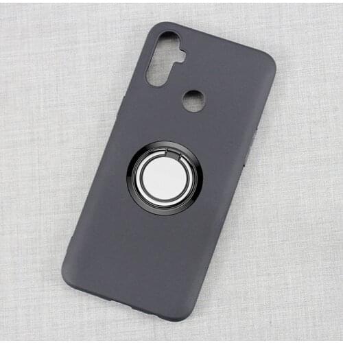 For OPPO Realme C3 Global Back Ring Holder Bracket Phone Case Cover Phone TPU Soft Silicone Cases for Realme C3 RMX2020 6.5"