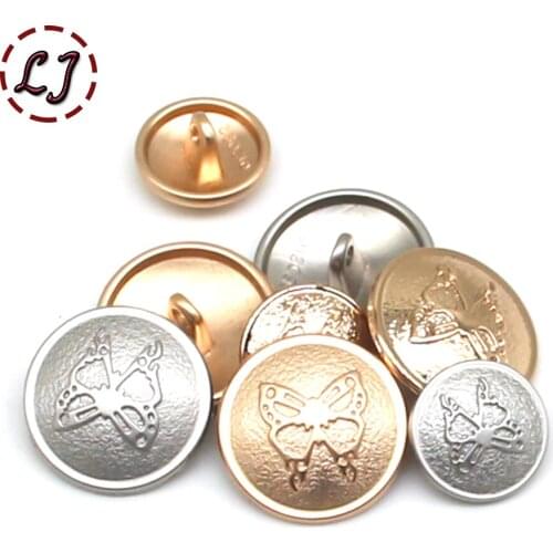 New 15mm 20mm sewing metal button 10pcs/lot decorative buttons British style for overcoat garment accessories DIY scrapbooking