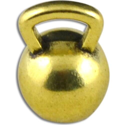 Double Nose Antique Bronze Plated Kettle Bells Fitness Gym Bodybuilding Charm Kettlebells Charm Diy Jewelry Making