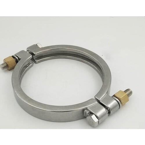 2.5" High Pressure Tri Clamp Clover SS304 Sanitary Pipe Fittings For 77.5mm OD Ferrule
