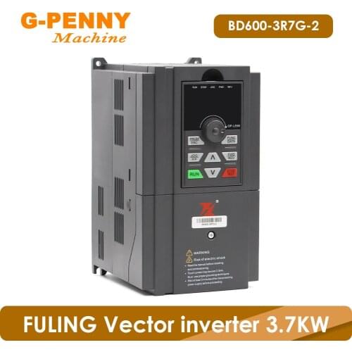 FULING Inverter VFD 3.7kw 220v / 380v Vector Frequency Drive Inverter 1HP or 3HP Input 3HP Output Motor Speed Control 0-1000Hz