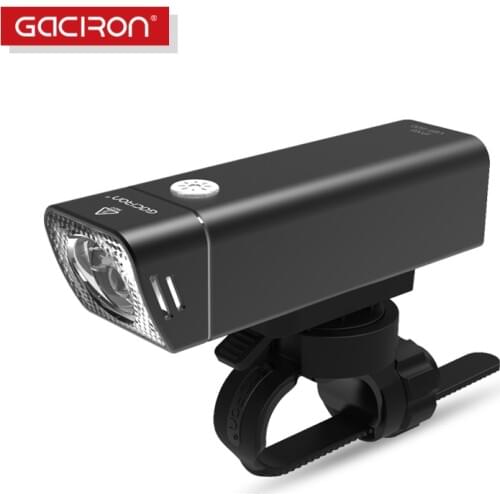 Gaciron IPX Waterproof LED Bicycle Head Torch USB Rechargeable MTB Road Bike Front Light 600 Lumens Bicycle Handlebar Flashlight