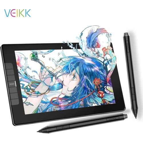 VEIKK VK1200 11.6 inch Drawing tablet IPS HD 120% sRGB Animation Drawing Board with 60 degrees of tilt function Graphic monitor
