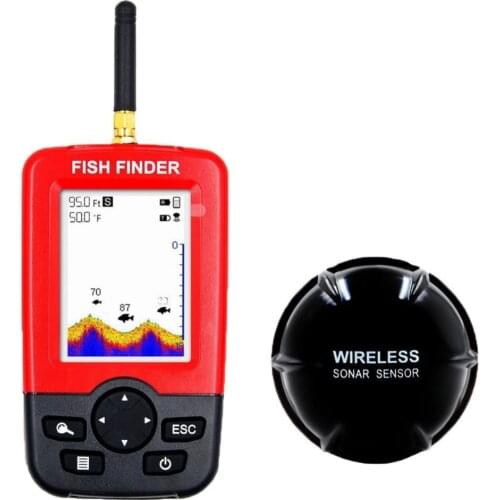 Lake Sea Fishing Smart Portable Fish Finder Depth Alarm Wireless Sonar Sensor